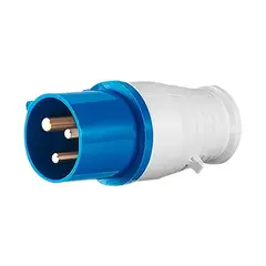 GENERICO - Enchufe Industrial Macho Volante 2P+T 32A 220V IP44