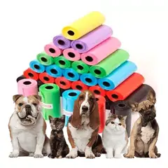 MASCO TODO - 15 Rollos Bolsas Excremento Caca de Perros Gatos Desechos