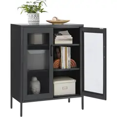 SPACEZAT - Buffet Aparador Negro Metalico Visrup