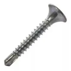 GENERICO - Tornillo Volcanita Punta Broca 6X1 Zinc 100 unidades