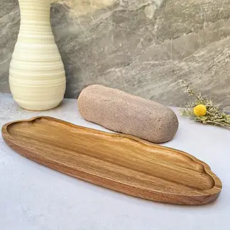 SANTU HOME & DECO - Bandeja Madera Acacia Irregular