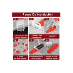 OFERTABKN - Kit Niveladores De Cerámico Piso 100 Cuñas + Clips + Alicate