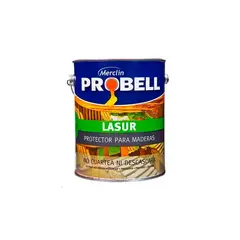GENERICO - Pintura Protectora maderas Nogal Satinado PROBELL LASUR 1 Lts.