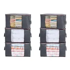 OFERTABKN - Pack 6 Bolsas Organizador Almacenamiento De Ropa / Mantas