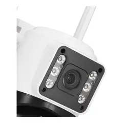 GENERICO - Cámara Seguridad WiFi Doble Lente 110-240 Monitoreo Celular