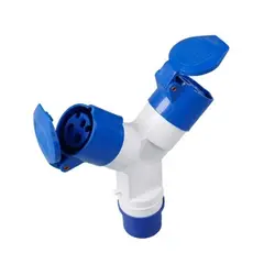 GENERICO - Toma Hembra Enchufe Industrial Derivación Dual 220v 2p+t