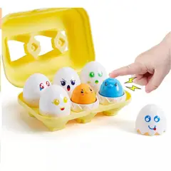 GENERICO - Juego Didáctico Huevitos Expresiones Encajes Para Bebes