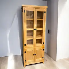 GENERICO - VITRINA DE COLOR MIEL MGR MUEBLES