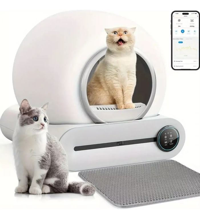 Arenero Robot Automático Para Gatos 2.0 Wifi Color Blanco a $209.990