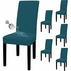 MUNDO MAGIA - Pack De 6 Funda Para Silla Home Seven Tela Gruesa Cuadrille