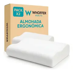 GENERICO - Pack Almohadas Ortopédica Viscoelasticas Memory Foam Whoffer
