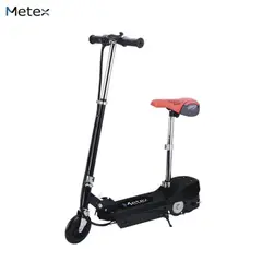 METEX - Scooter Eléctrico Infantil Plegable Con Asiento Hasta 15km