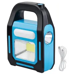 OEM - Linterna Solar Recargable 4 en 1 USB Camping