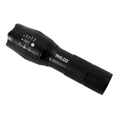 PHILCO - LINTERNA LED CREE T6 SW150 COLOR DE LA LINTERNA NEGRO COLOR DE LA LUZ BLANCO
