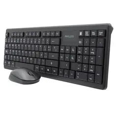 PHILCO - COMBO INALÁMBRICO MOUSE + TECLADO 6314N NEGRO