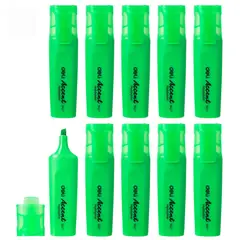 DELI - PACK DE 10 DESTACADORES VERDE