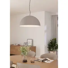 EGLO - Lámpara Colgante Gaetano Acero E27 1X40W IP20 Cod900697