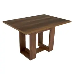 FMFURNITURE - Mesa De Comedor Café Oscuro 74.05x120x85 cm