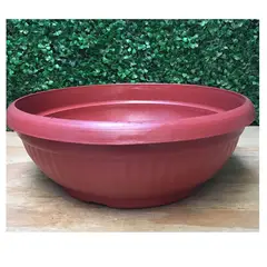 GENERICO - Macetero Plastico Redondo Plantas Arreglo Floral 35 Cm Vic