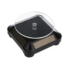 GENERICO - Exhibidor Con Base Giratoria Panel Solar o Pilas Mostrador Joyas