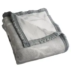 ANDES - FRAZADA 25% LANA RAMA GRIS KING
