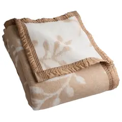 ANDES - FRAZADA 25% LANA RAMA BEIGE 2 KING