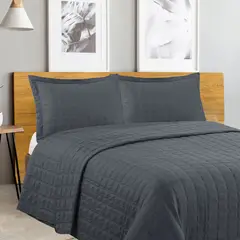 ANDES - QUILT CONTEMPO 1.5 PLAZA GRIS