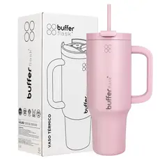 BUFFER FLASK - Vaso Termico Frio y Calor Termo Mug Buffer 1200Lt Inoxidable - Rosa