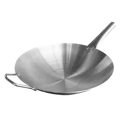 COOK IN - Wok Acero Inox Con Mango Y Aza 43 Cm