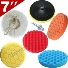 GENERICO - 7pcs Esponja Pulir 7 Pulgada Pulidora Galletero Taladro