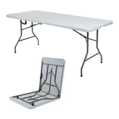 BOZZO - Mesa Plegable 180 cm Tipo Maleta