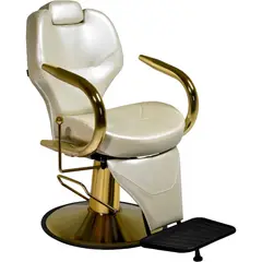 NANOFORT - Sillon Barber Shop Peluqueria Barberia Reclinable Estetica Beige