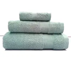 ANDES - JUEGO TOALLA 3 PIEZAS LISA AQUA