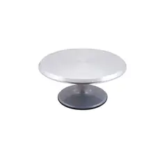 COOK IN - BASE GIRATORIA DECORADORA DE TORTA ALUMINIO 31x14cm - Plateado