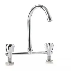 GENERICO - Llave Combinación Para Lavaplatos Color Plateado