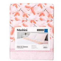 MASHINI - Sábanas 2 Plazas 180 Hilos fauna