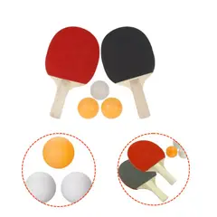 ARTIDIX - Paletas de ping ping pack de 5 SET 2 raquetas+3 pelotas