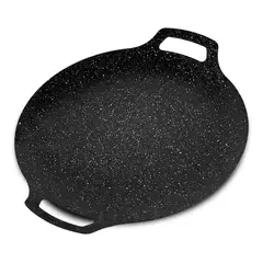 GENERICO - Budare Antiadherente 35 Cm Plancha De Acero Inoxidable Paila