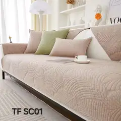 GENERICO - Cubierta funda de sofa mat relieve set completo