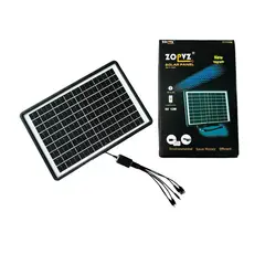 GENERICO - Cargador Panel Solar Multipropósito 16a 5v-8w Negro 5v