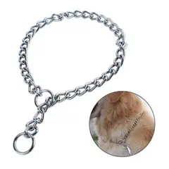 METALFER - Collar De Adiestramiento Canino Color Cromo Tamaño 50cm