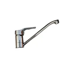 ALDAY - Grifo Monomando Cuello Largo para Baño Ares en Acero Inoxidable
