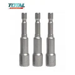 TOTAL - Set 3 Puntas Magneticas 12mm 14 Pulgada Tac271231