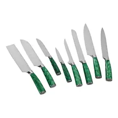 ZERO KNIVES - Set 8 Cuchillos - - Bright Set - Verde