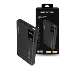 MOTOMO - Fuente de Carga Power Bank MO41 10000mAh POBAMO41 Negro