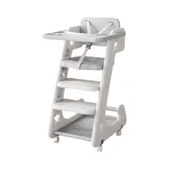LUBABYCAS - Silla De Comer Multifuncional Growth Gris