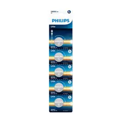 PHILIPS - Pila de Boton CR2032 x 5