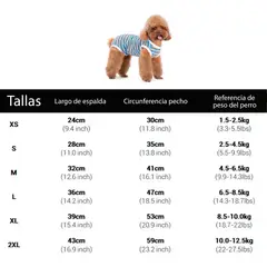 GENERICO - Traje Derecuperación Quirúrgica Azul Y Blanco Para Perros Talla L