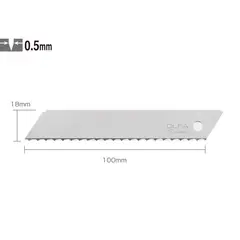 OLFA - Repuesto hoja con filo ondulado 10mm LWB-3B 3 Un -