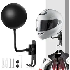 KUANGYE - Soporte Colgador Para Casco Moto Bicicleta Tipo Bola Pared